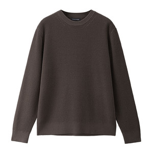 
Giordano blended sweater for men spring new waffle texture men's round neck pullover sweater 01055705