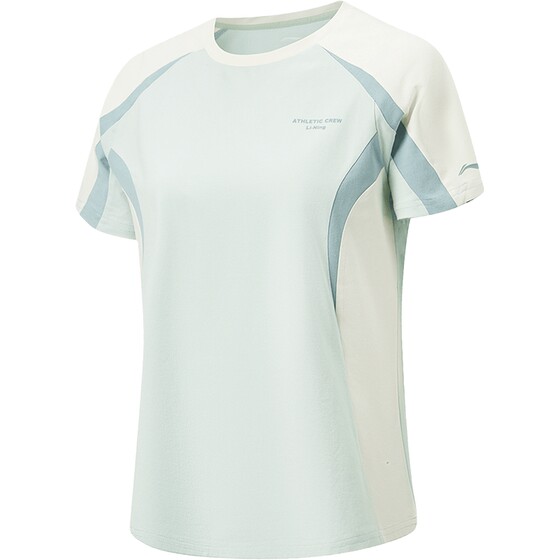 Li Ning Quick-drying T-shirt Women's Summer 2026 New Fitness Women's Round Neck Outdoor Top Women's Running Sports Short Sleeve