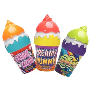 
Baby without sprinkling liquid ice cream bubble bottle upside down without sprinkling bubble water children holding outdoor bubble toy stick