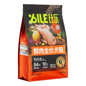 
Bile Dog Food Duck Meat Pear Grain-Free Small Large Beef Golden Retriever Bichon Adult Dog Puppy Sales Official Dog Food
