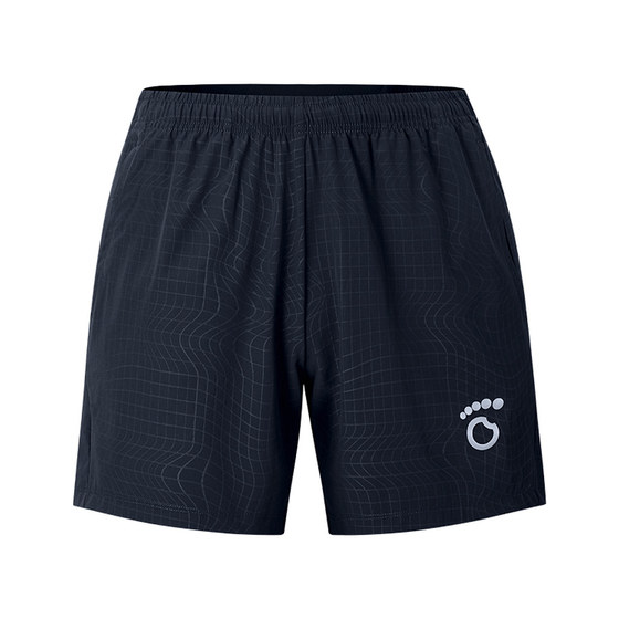
Macondo men's woven embossed five-inch shorts moisture-absorbent quick-drying back waist mobile phone compartment summer running shorts