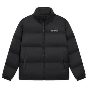
Xtep Stand Collar Down Jacket for Men and Women Winter New Black Top Windproof Warm Cotton Couple Sports Jacket