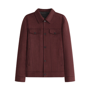 
[Water-repellent white goose down jacket] Xiahu Shijia 90 velvet imitation suede down jacket men's workwear pocket jacket 112