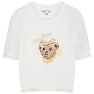 
TeenieWeenie Bear Knitted T-shirt Women's Sweater Summer New Fashion Casual Sweater Cool Round Neck Short Sleeve