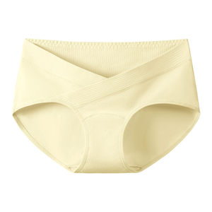 Extended crotch pregnant women underwear Women's pure cotton antibacterial 100%whole cotton crotch low waist low waist, dedicated mid -to -late shorts during pregnancy
