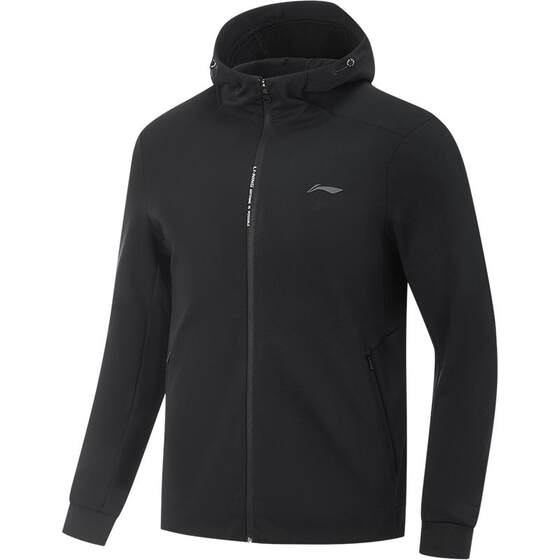 
Li Ning Jacket Men's 2026 New Top Spring Top Stand Collar Knitted Hooded Cardigan Long Sleeve Sportswear Jacket