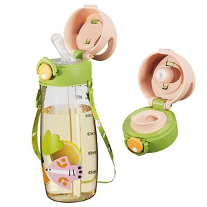 Wow, a maternal straw cup, special PPSU anti -falling mouth, chewing, no leakage of water, high temperature scale water cup students
