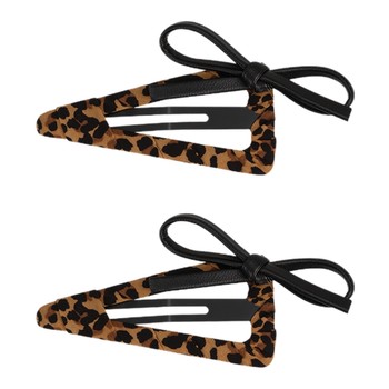 
Ajidou hair clip side clip retro leopard print trendy hair accessories