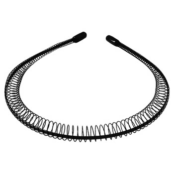 Yang Yue's simple and versatile temperament black wavy hairband
