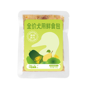 
Quyou dog fresh food package chicken, duck, pear and beef full price fresh food dog rice wet food staple meal package bibimbap nutrition