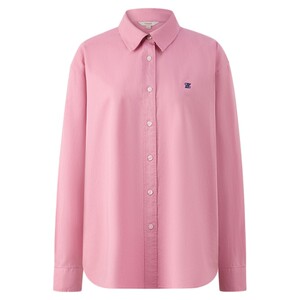 
[100% cotton] Eland shirt women's single-breasted loose commuting long-sleeved top for spring and autumn wear