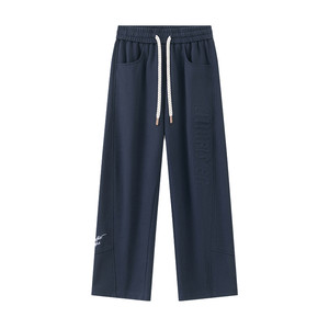 
WOLF JEES straight-leg sweatpants men's spring and summer 2026 trendy brand loose sports trousers men's wide-leg casual pants