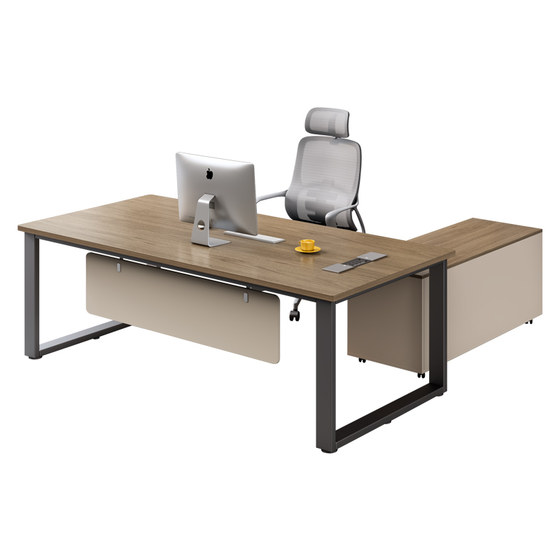 
Office manager office desk office furniture full set of desk simple modern light luxury boss desk chair combination