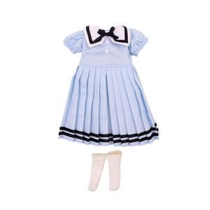 ICY DBS small rag doll British college pleated skirt dress suit 19 joints ob24 student uniform baby clothes
