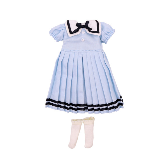 ICY DBS small rag doll British college pleated skirt dress suit 19 joints ob24 student uniform baby clothes