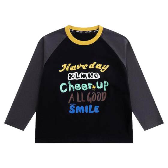
Little Elephant Ham children's clothing boys long-sleeved T-shirt children's pure cotton T-shirt bottoming 2026 spring new boys' tops