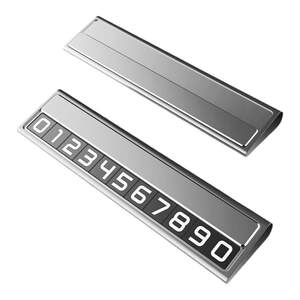 Moving phone phone license plate temporary parking number plate, car mobile phone number reserved high -end alloy hidden parking plate