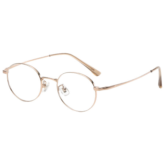 
Ultra-light pure titanium oval small-frame glasses for myopic women, which can be equipped with highly anti-blue light glasses for round faces and gold wire eye frames