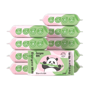 
Deyou infant wet wipes thickened baby hand and mouth wet tissues for newborn children and babies portable