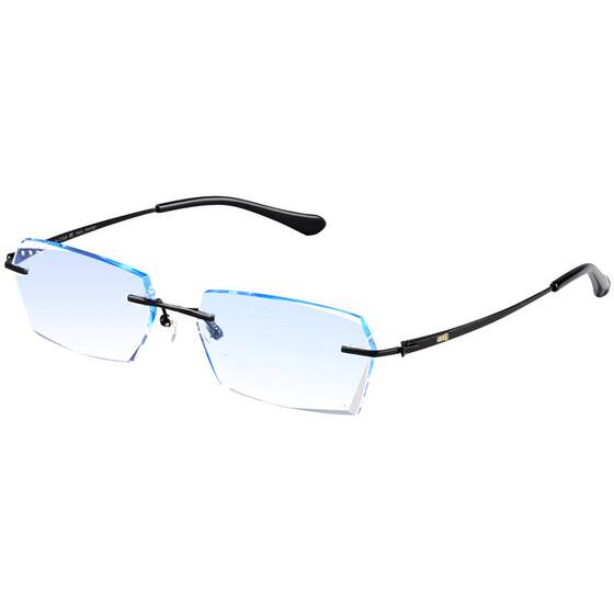 Gudenburg anti -blue light anti -radiation myopia glasses men can be frame -free super light pure titanium shelf color transformer high -level sense
