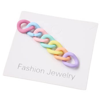 Korean matte rainbow colored acrylic key