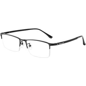 Zeiss business half-frame myopia glasses men's anti-blue light can be equipped with degree plus astigmatism color-changing Danyang glasses frame