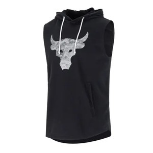 
Under Armour UA Rock Johnson men sweat-absorbing quick-drying fitness training sleeveless hooded vest 1367108