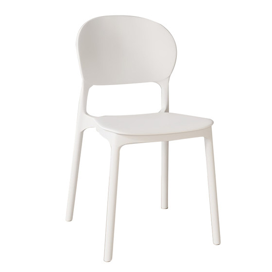 
Plastic chair, home thickened backrest chair, long-term sitting and not tired, modern minimalist dining room, living room dining table, stackable dining chairs