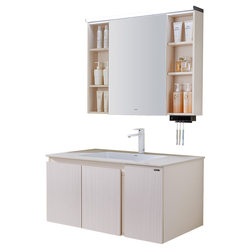 Wrigley Bathroom Official Toothbrush Disinfection Antibacterial Slate Countertop Ceramic Basin Bathroom Washstand Bathroom Cabinet Combination