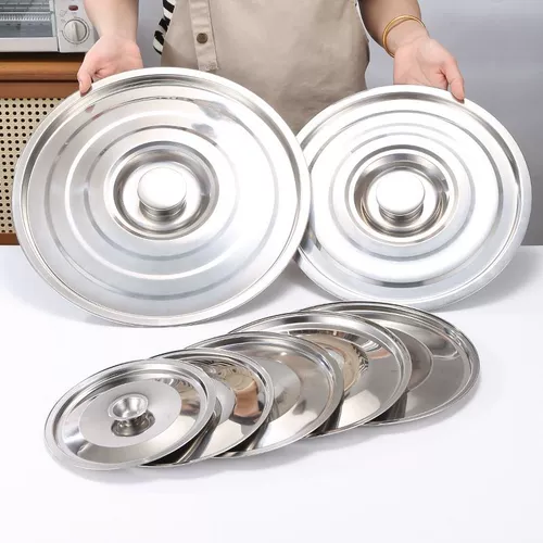 Круглая утолщенная нержавеющая сталь небольшая крышка, чаша для покрытия чашки для покрытия масляная барабанная барабан