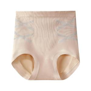 
Seamless high-waisted tummy-controlling underwear for women 2024 new style hip-lifting and belly-controlling fat mm large size shaping antibacterial briefs