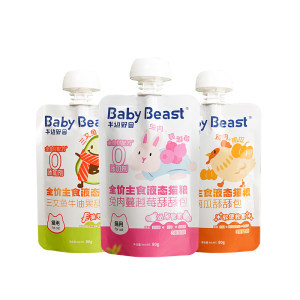 
Half-side wild beast full price staple food meal package liquid cat food licking package cat wet food staple food meat mud cat canned