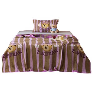 TeenieWeenie Striped Cotton Gauze Throw Blanket Type A Blanket Nap Sofa Small Blanket Air Conditioning Blanket