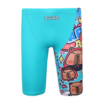 Professional swimming training for boys five-point swimming trunks