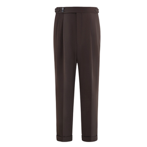 
[Multi-line high-waist trousers for men] Square, square and medium commuting straight trousers, Italian business casual suit trousers
