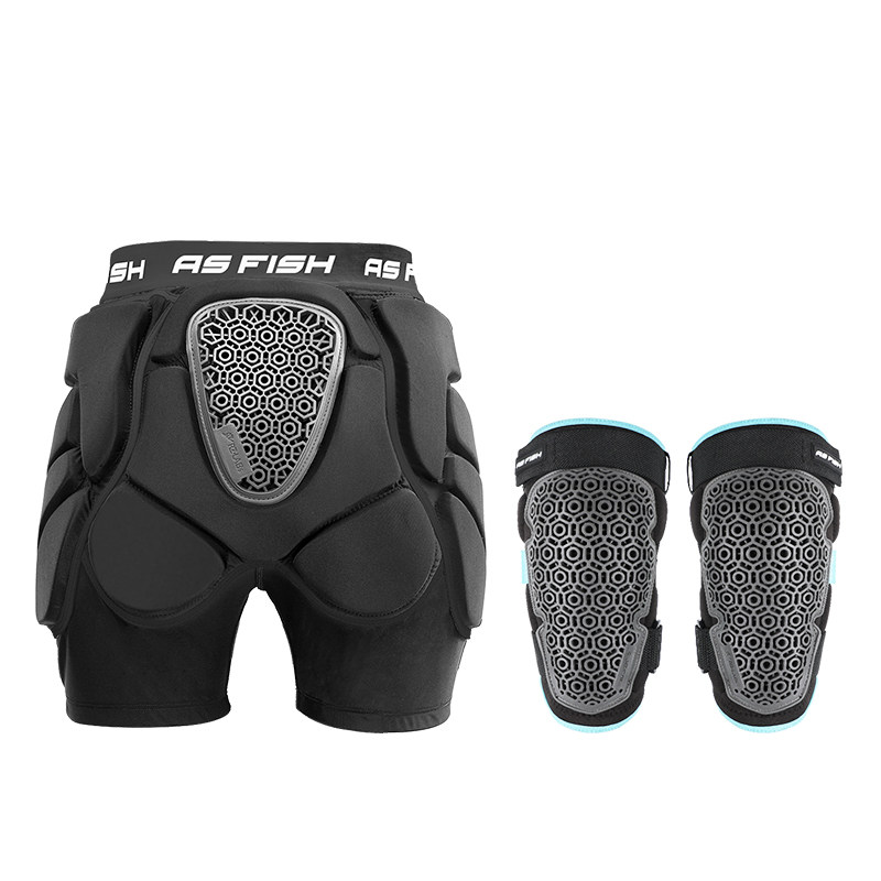 Snowboard Gear Snow Pants With Knee Pads As Fish Ski Hip Knee Pads