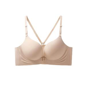 
Beautiful back lingerie women's small breasts gathered front buckle bra 2025 new hot sexy one-piece scarless women's bra