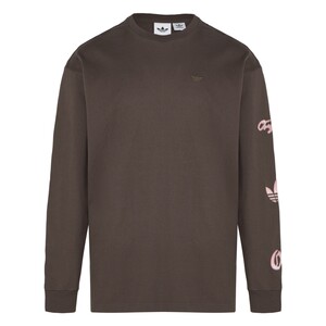 
Fashionable and comfortable daily loose round neck sports long-sleeved T-shirt men's new adidas Adidas clover