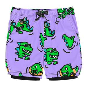 
Hot spring swimming trunks for boys 2025 new double-layer anti-embarrassment beach pants quick-drying seaside vacation surfing swimsuit cover