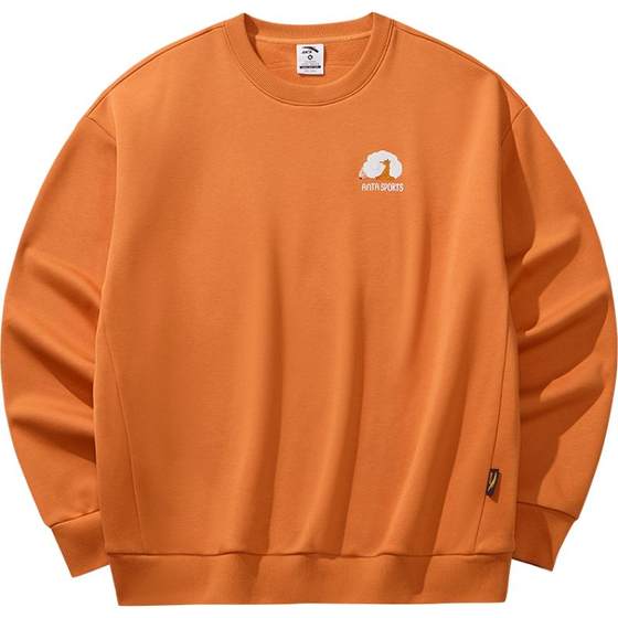 
ANTA Fox Bu Collaboration | Pullover sweatshirt for men and women winter plus velvet warm round neck casual long-sleeved top