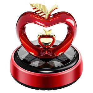 Automobile ornament Perfume, solar vehicle center console, apple heart -shaped aromatherapy car with odor fragrance decoration
