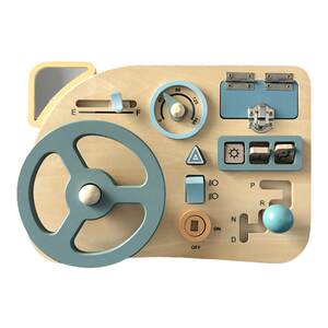 
Montessori early education educational toys baby busy board steering wheel toys children simulation driving on wall roof accessories