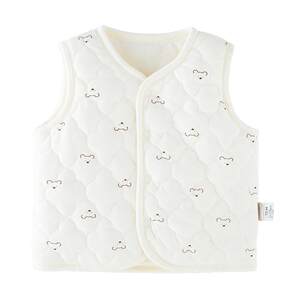 
[Reversible] Mylabella baby quilted vest autumn and winter warm vest for men and women baby top vest