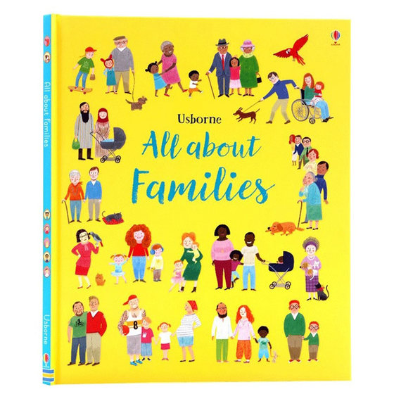 Usborne 家庭关系 英文原版绘本 All About Families 展示了家庭的各种形态 儿童英语启蒙早教书籍图画认知绘本 趣味亲子共读精装