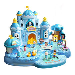 
Doll set Elsa Princess toy children's Elsa new magnetic castle girl 3 years old 6 oversized gift box