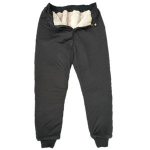 
Fur integrated wool cotton pants for men and women genuine leather pants stretch pants for middle-aged and elderly people warm, loose, high waist large size