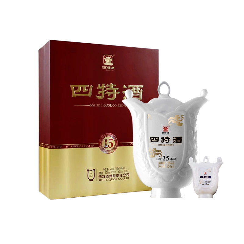 中国酒 白酒 四特酒15年 官方旗舰店】四特酒15年52度500ml+50ml 特香型