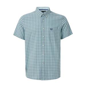 
[Exquisite and elegant] Burton's 2025 spring and summer new men's short-sleeved gray-green plaid high-end casual shirt
