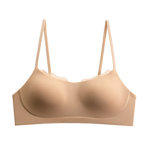 
Yunsen one-cup underwear women's thin small breast push-up invisible lace tube top nude feeling secondary breasts anti-sagging bra