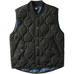 
Large factory order! Couple style autumn and winter outdoor mountain style collarless quilted quilted warm cotton vest for men and women